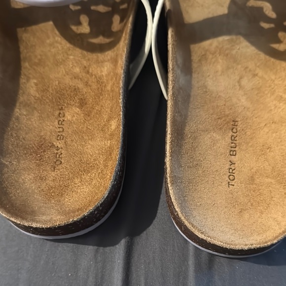 NWOT- Tory Burch Miller cloud sandal- lavender/black/ivory - Picture 6 of 6